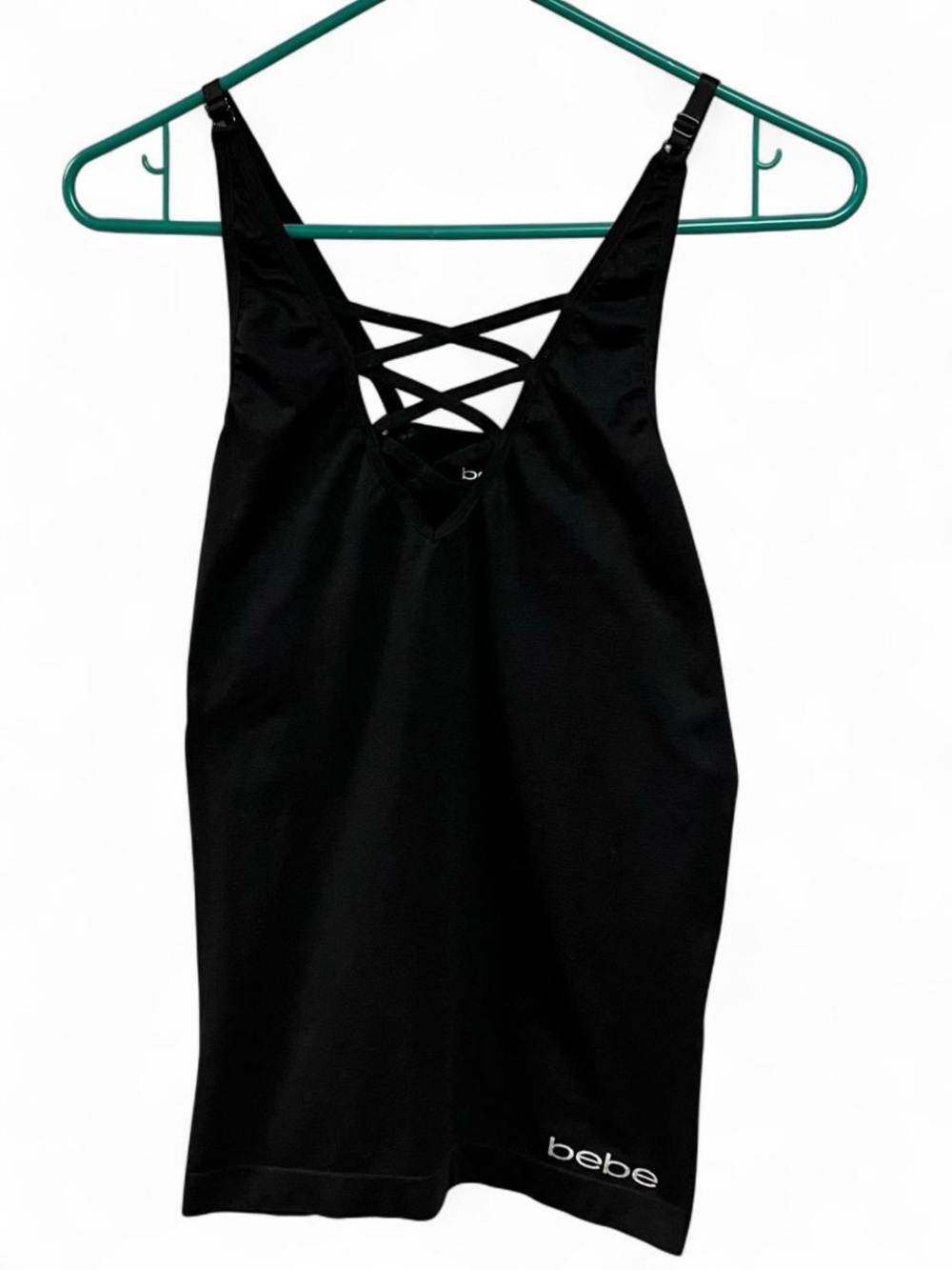 Bebe Shapewear Cami Tank Top Black Size Large